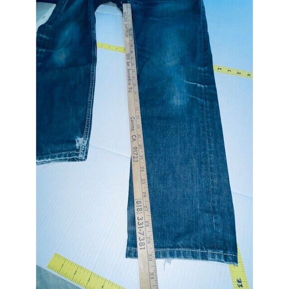 Diesel Jeans Mens Koolter Slim Tapered Button Fly Faded Dark Denim 30x30 - Picture 8 of 16